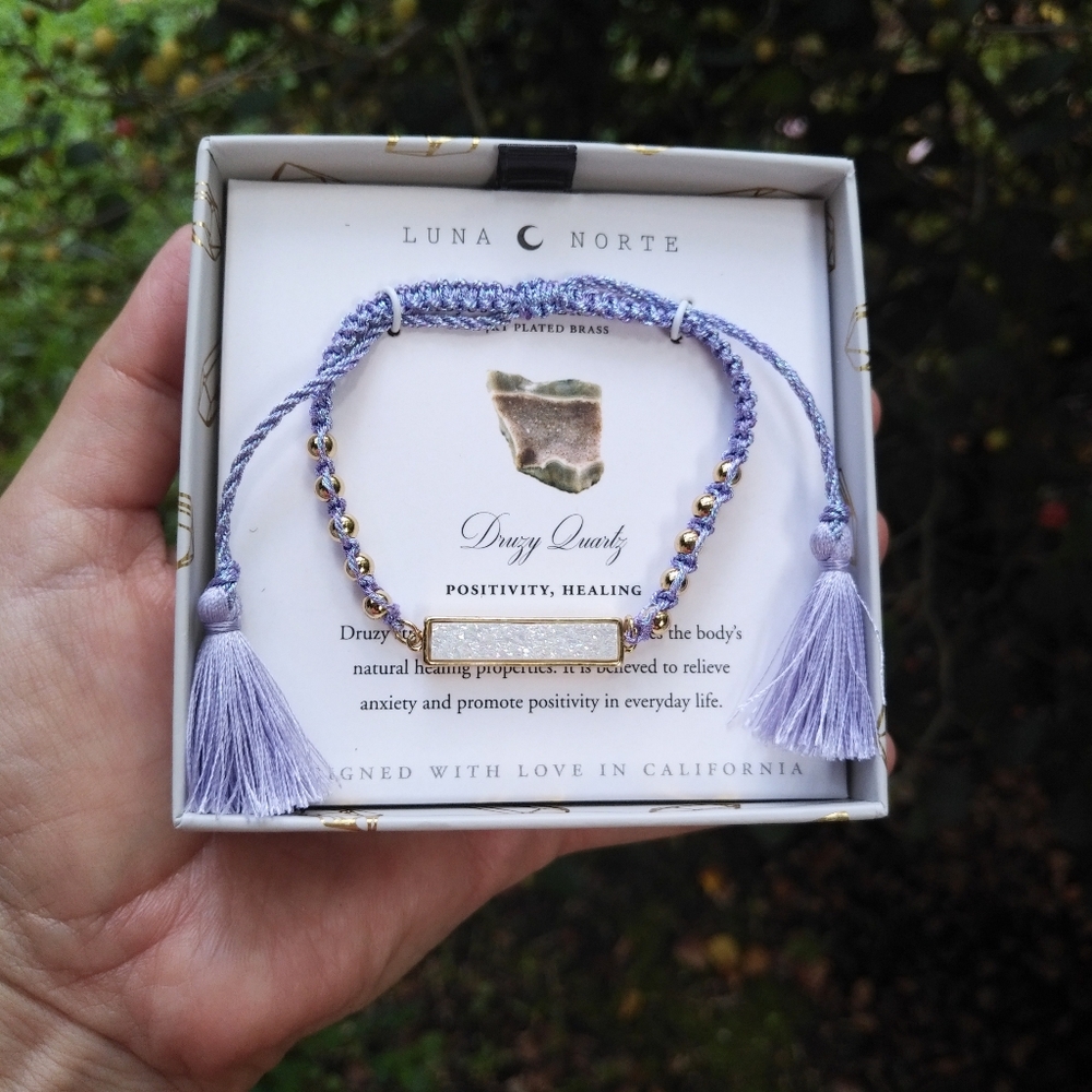 Luna🌙 Norte Lavender💜 Slide Closure Bracelet-NIB - Picture 4 of 11